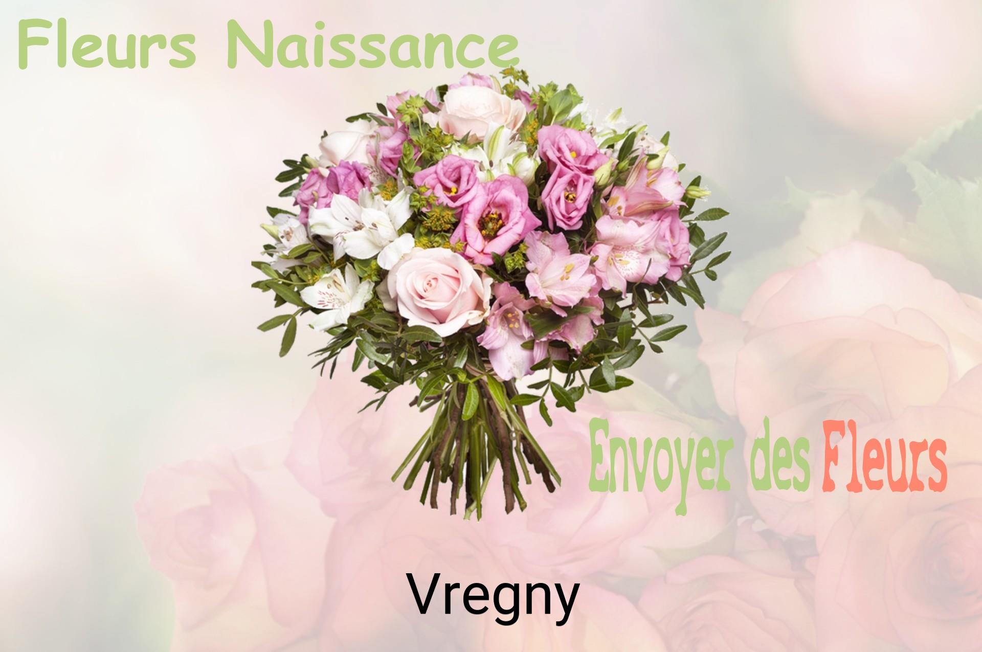 Bouquet de fleurs de naissance livré à Vregny